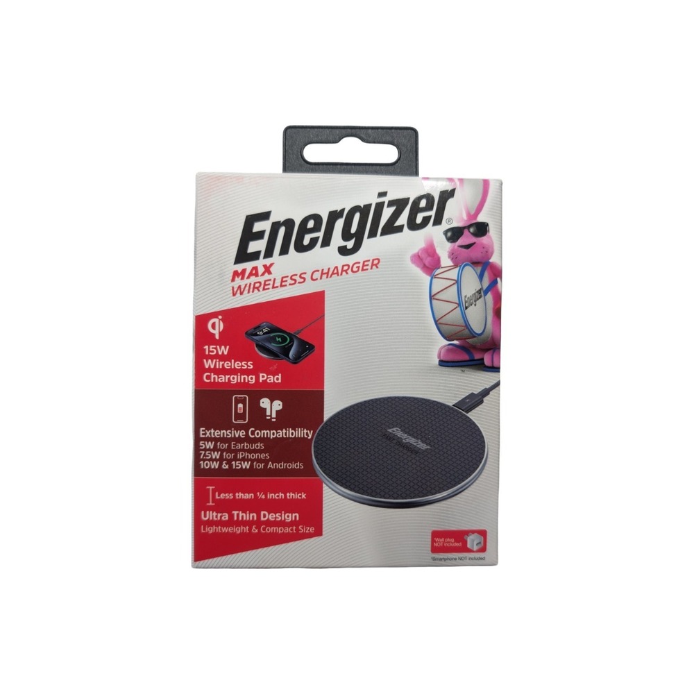Nn9-O Energizer Max 15W Wireless Charging Pad | Open Box | Qi Fast Charger